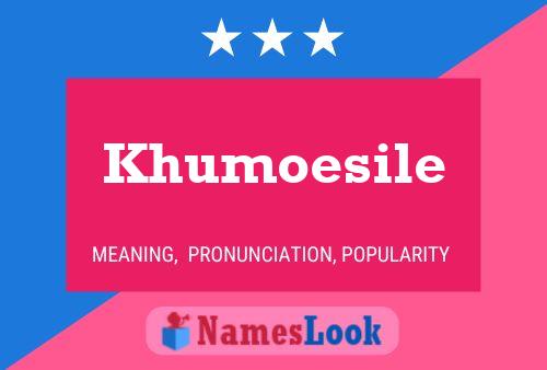 ملصق اسم Khumoesile