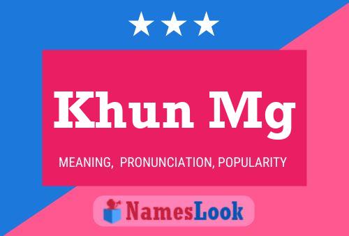 ملصق اسم Khun Mg