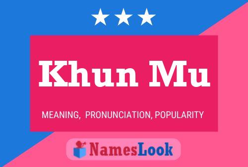 ملصق اسم Khun Mu