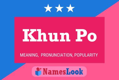 ملصق اسم Khun Po