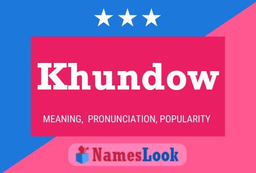 ملصق اسم Khundow