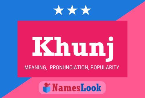 ملصق اسم Khunj