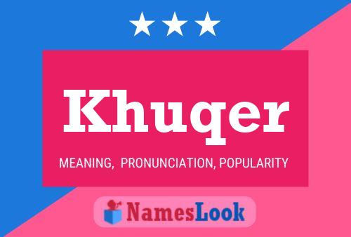 ملصق اسم Khuqer