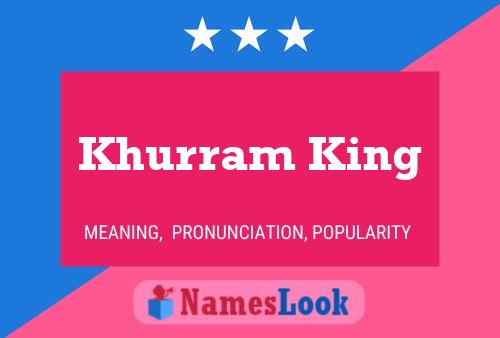 ملصق اسم Khurram King