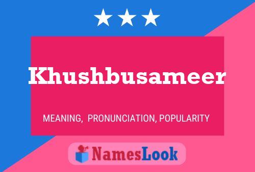 ملصق اسم Khushbusameer