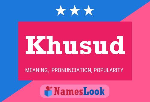 ملصق اسم Khusud