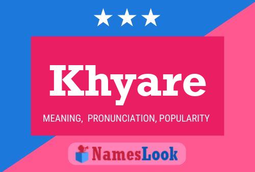 ملصق اسم Khyare