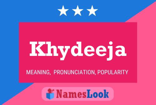 ملصق اسم Khydeeja