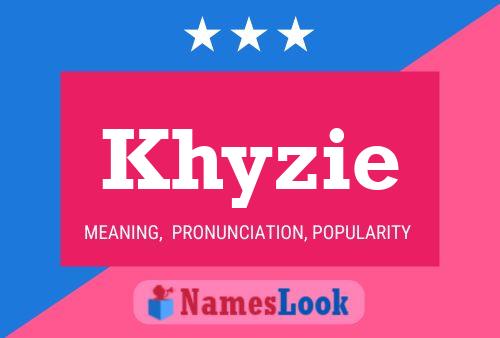 ملصق اسم Khyzie