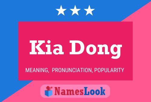 ملصق اسم Kia Dong