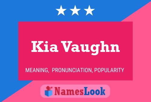 ملصق اسم Kia Vaughn