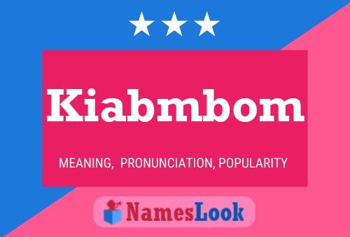 ملصق اسم Kiabmbom