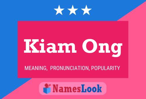 ملصق اسم Kiam Ong