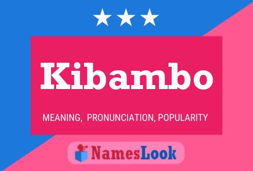 ملصق اسم Kibambo