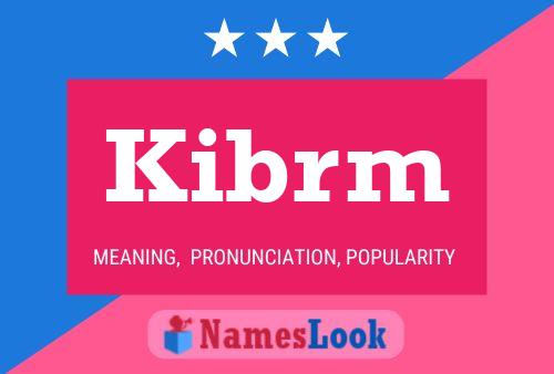 ملصق اسم Kibrm