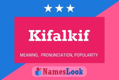 ملصق اسم Kifalkif