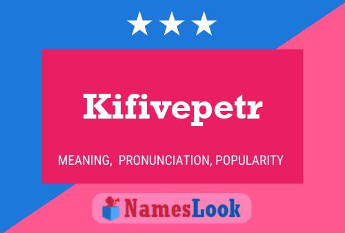 ملصق اسم Kifivepetr