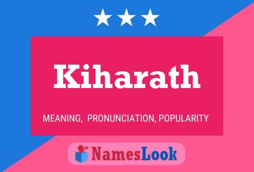 ملصق اسم Kiharath