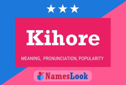 ملصق اسم Kihore