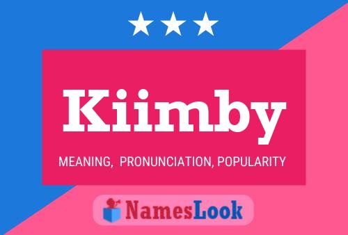 ملصق اسم Kiimby