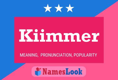 ملصق اسم Kiimmer