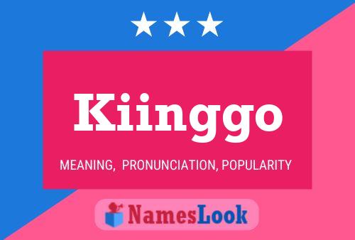 ملصق اسم Kiinggo