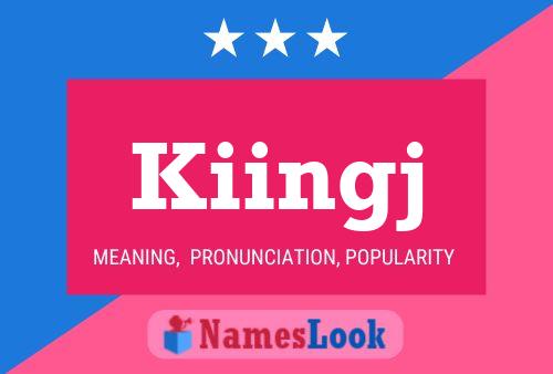 ملصق اسم Kiingj