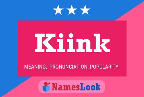 ملصق اسم Kiink