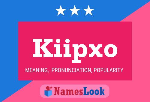 ملصق اسم Kiipxo