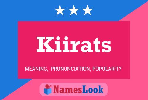 ملصق اسم Kiirats