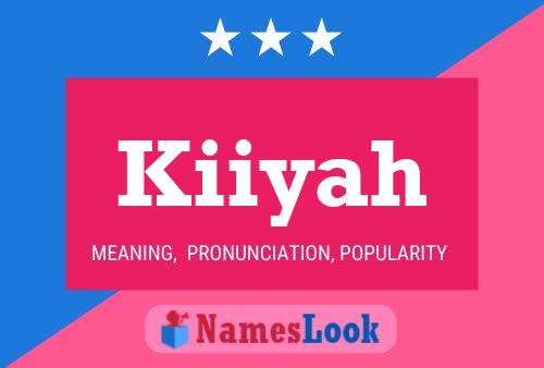 ملصق اسم Kiiyah