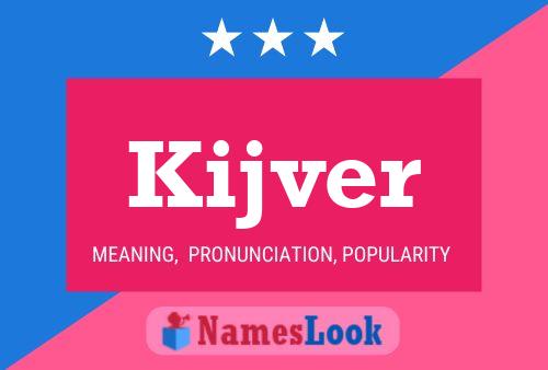 ملصق اسم Kijver