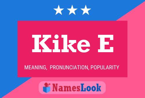 ملصق اسم Kike E