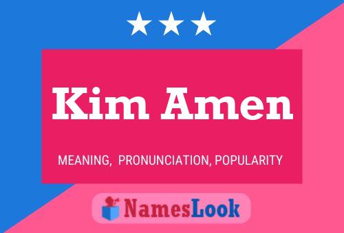 ملصق اسم Kim Amen