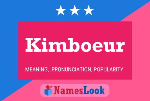 ملصق اسم Kimboeur