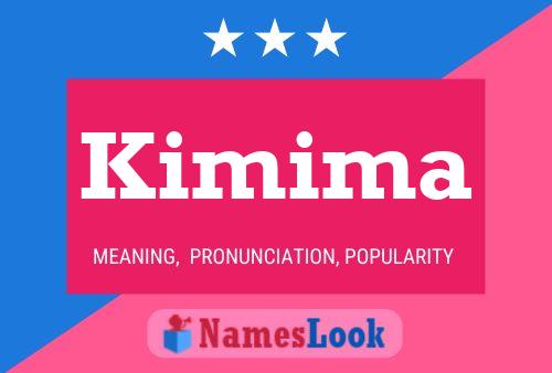 ملصق اسم Kimima