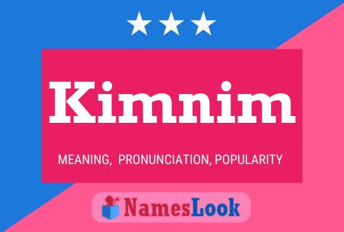 ملصق اسم Kimnim