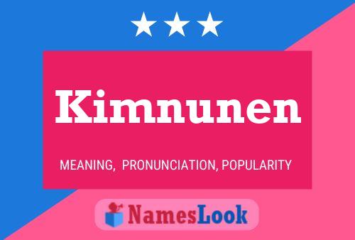 ملصق اسم Kimnunen