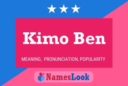 ملصق اسم Kimo Ben