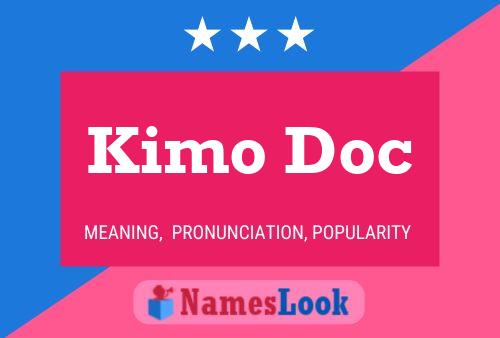 ملصق اسم Kimo Doc