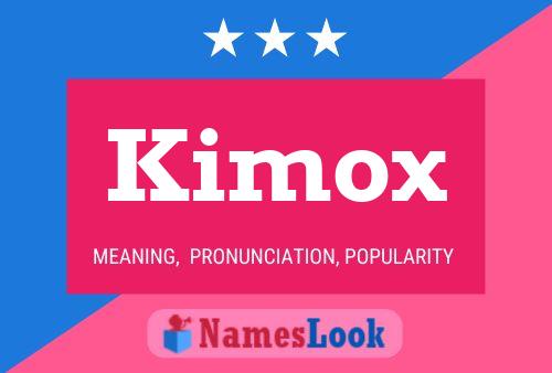 ملصق اسم Kimox