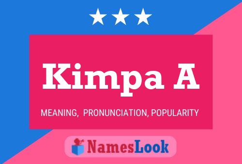 ملصق اسم Kimpa A