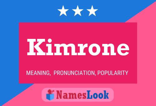 ملصق اسم Kimrone