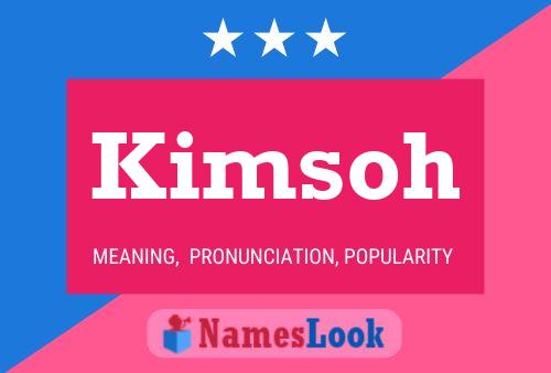 ملصق اسم Kimsoh