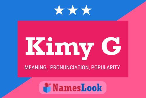 ملصق اسم Kimy G