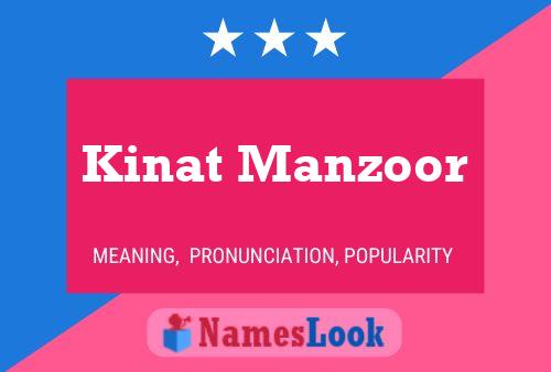 ملصق اسم Kinat Manzoor