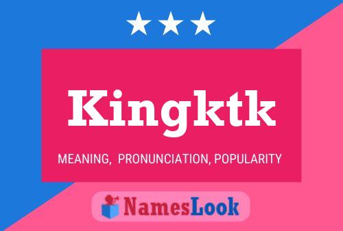 ملصق اسم Kingktk