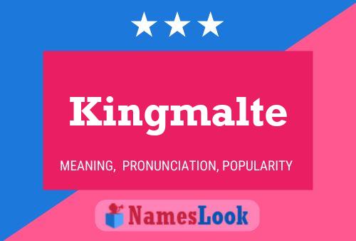 ملصق اسم Kingmalte