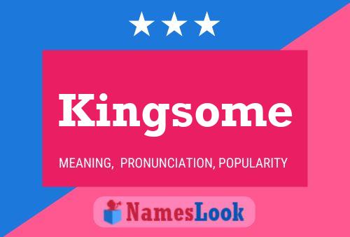 ملصق اسم Kingsome