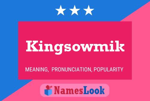 ملصق اسم Kingsowmik